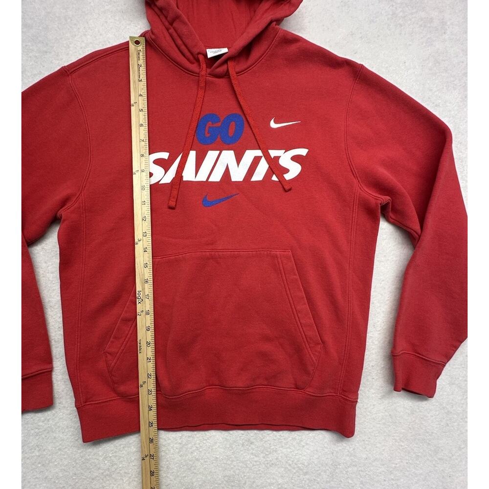 Nike Hoodie Mens Small Saints High School Red Blue Sports - Picture 3 of 6